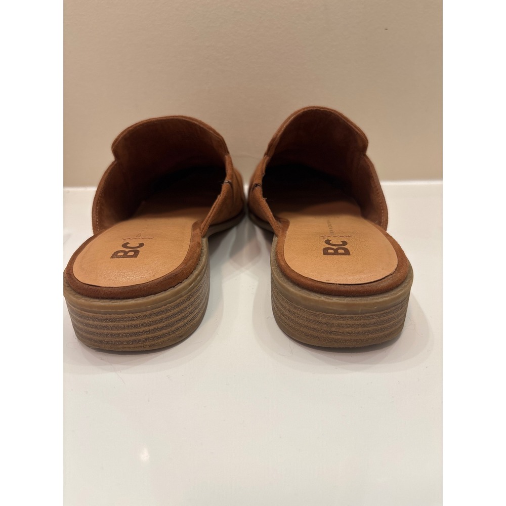 BC Born in California Mules Women's Size 7 Cognac Brown Slip On‎ Shoes - Picture 3 of 8